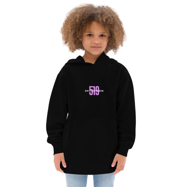 Girls 519Hoodies DTG Black Fleece Hoodie