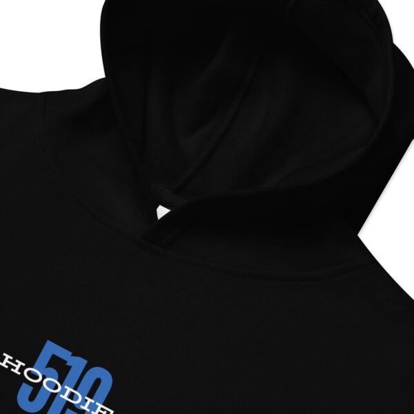 Kids 519Hoodies DTG Fleece Black Hoodie - Image 5