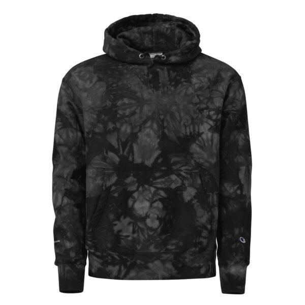 Champion tie-dye hoodie from 519Hoodies (Black)