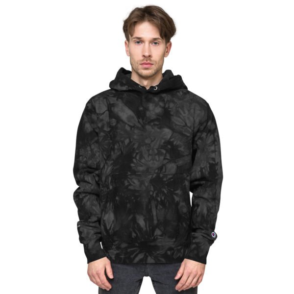 Champion tie-dye hoodie from 519Hoodies (Black) - Image 4