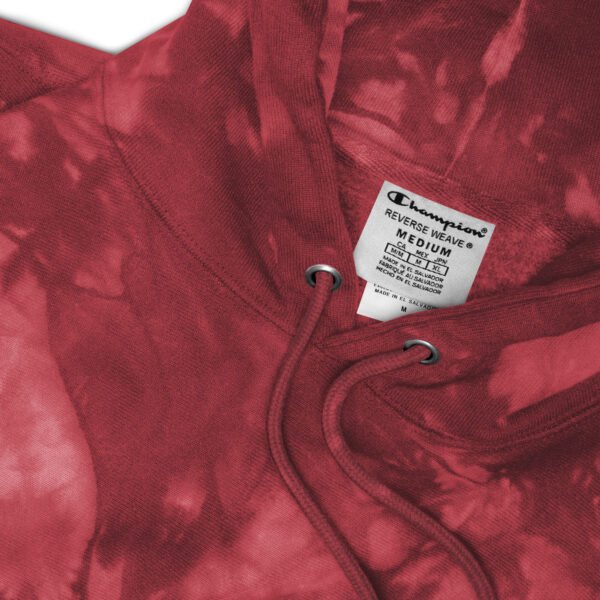 Champion tie-dye hoodie from 519Hoodies (Red) - Image 5