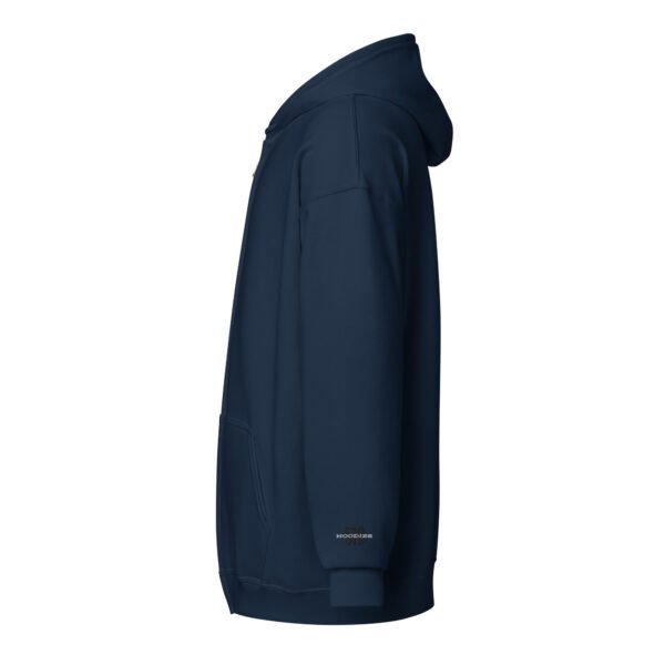 519Hoodies Zip Up Embroidered Sleeve Hoodie (Navy Blue)