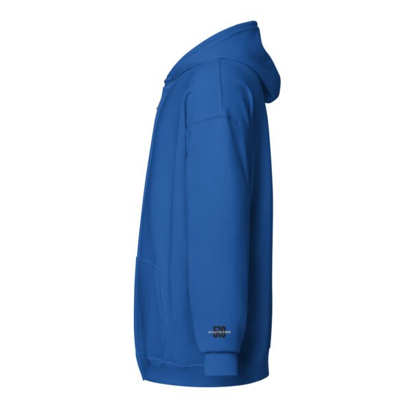 519Hoodies Zip Up Embroidered Sleeve Hoodie (Blue)