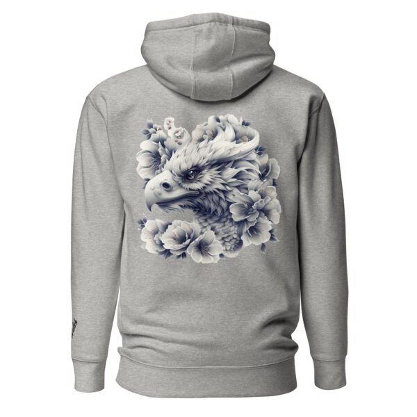 Blooming Eagle Hoodie Embroidered Signature by Gus Walsh