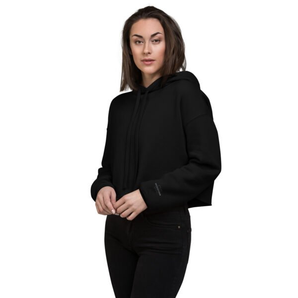 Black Crop Hoodie from 519Hoodies - Image 4