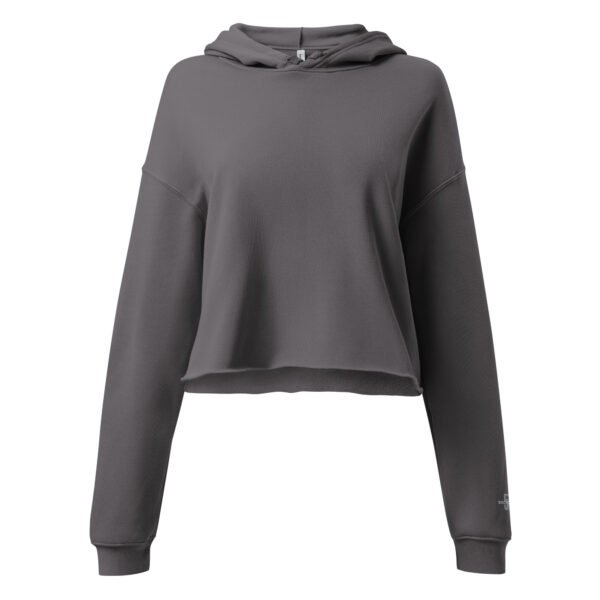 Storm Grey Crop Hoodie - Image 5