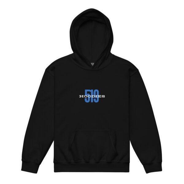 Kids 519Hoodies DTG Black Hoodie - Image 3