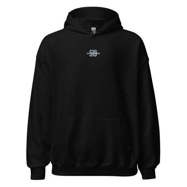 Grey and White logo on Various Hoodie Colors