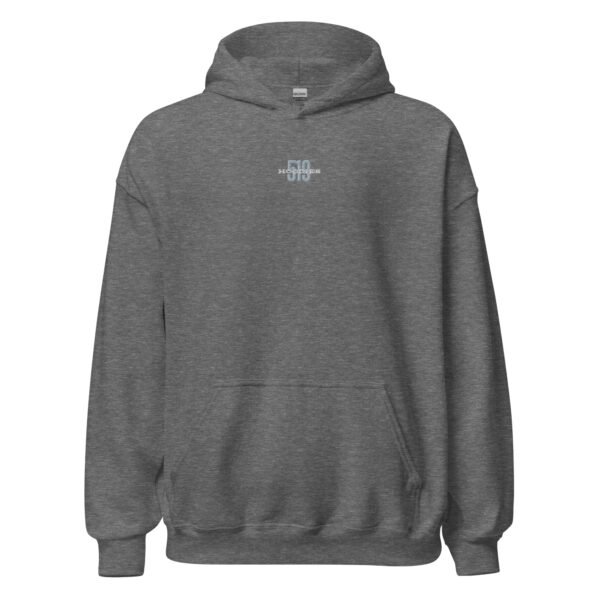 Grey and White logo on Various Hoodie Colors - Image 8