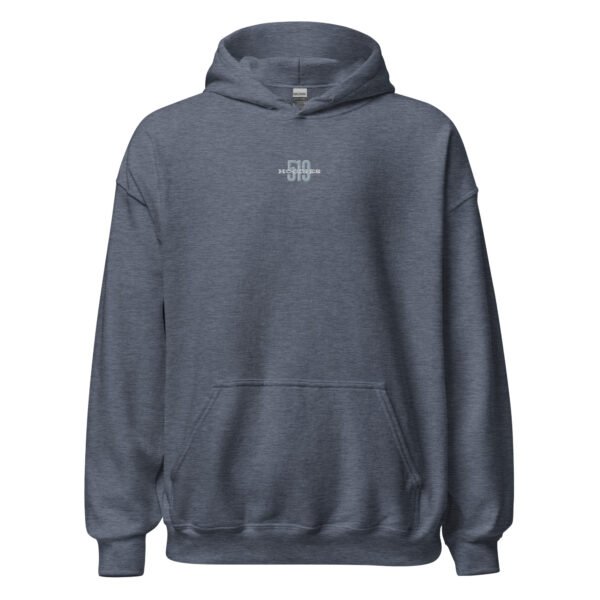 Grey and White logo on Various Hoodie Colors - Image 7