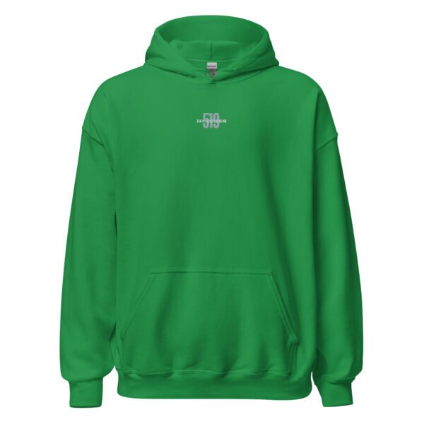 Grey and White logo on Various Hoodie Colors - Image 9