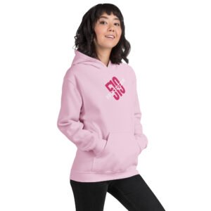 Pink 519Hoodies Logo on a Pink Hoodie (DTG)