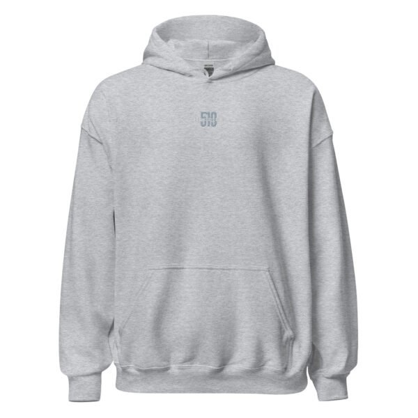 Grey and White logo on Various Hoodie Colors - Image 11