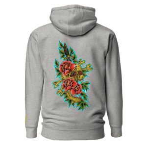 Golden Skull Of Roses Art by Jay Breau